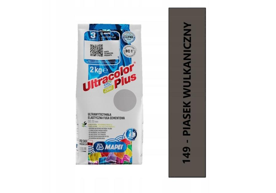 Zdjęcie: MAPEI fuga elastyczna ULTRACOLOR PLUS - 149 Piasek Wulkaniczny 2kg