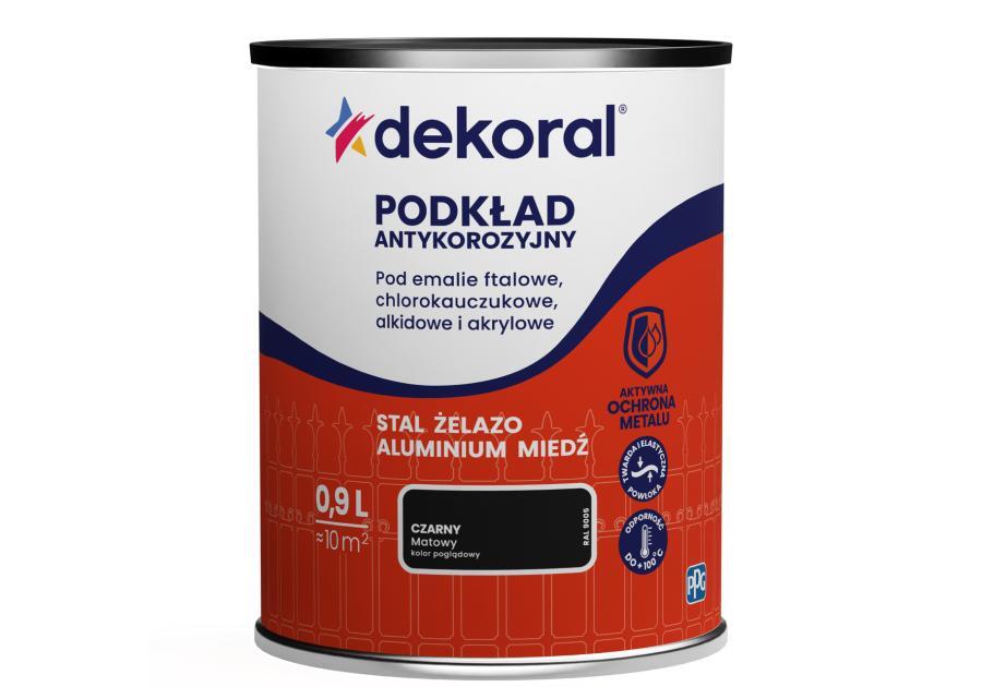 Zdjęcie: Podkład antykorozyjny 0,9 L czarny DEKORAL